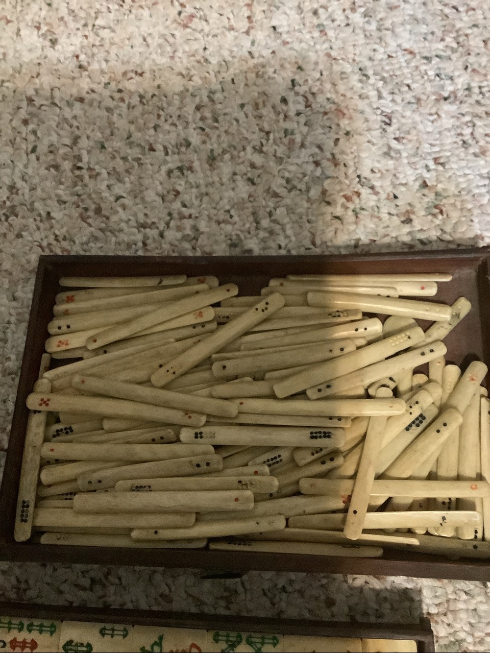 Traditional Wooden Mahjong Set in Brown – Complete Collection - Picture 16 of 16